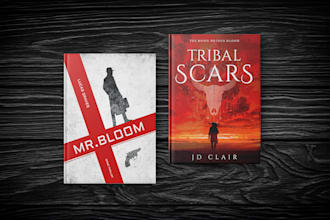creat crime, thriller, horror book cover design