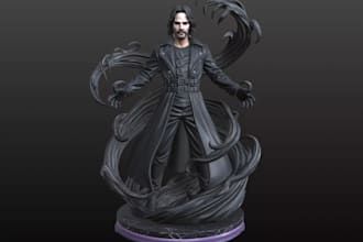 sculpt custom action figure for print,resin ready articulated toy,cut nd key,stl
