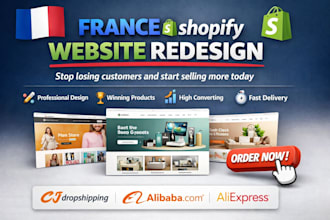 build france shopify website redesign dropshipping store