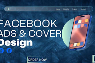 design facebook cover photo, ads banner designs, post image