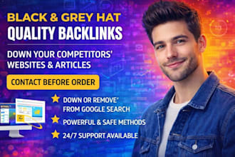 do high quality black grey hat seo dofollow backlinks