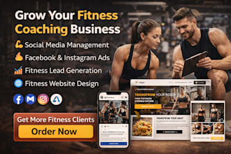 manage social media marketing for fitness coaches, gym, personal trainer