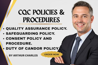 prepare cqc registration policies and procedures for UK domiciliary care agency