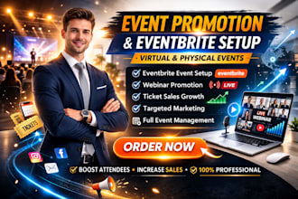 assist in creating and setting up eventbrite event