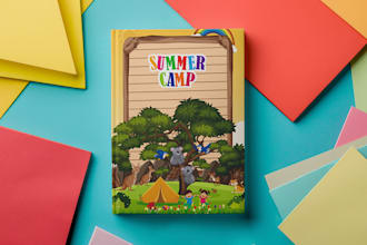 design cute children book illustrations and KDP ebook covers