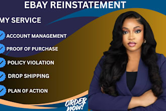 reinstate your suspended ebay account and remove restrictions