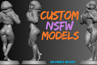 sculpt 3d nsfw character erotic toy figures nsfw machines model sfw 3d printing