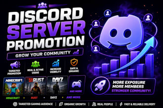 discord server promotion, rust, dayz, minecraft promotion, discord advertising