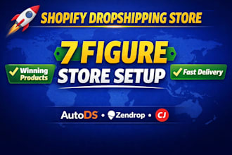 build a 7 figure shopify or ecwid dropshipping store with autods zendrop cj