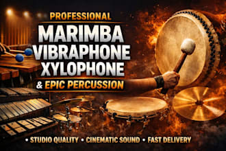 add professional marimba, vibraphone, and xylophone percussion to your song