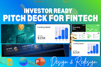 design UK USA ca asia fintech investor pitch deck for your startup business