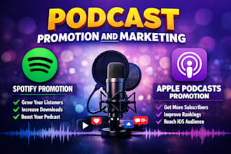 do podcast promotion and marketing for spotify apple podcast audience growth