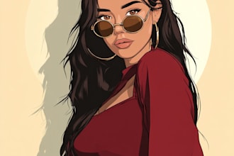 draw cartoon portrait in disney cartoon