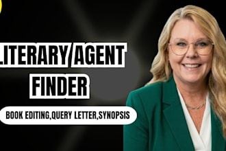 research targeted literary agent, write book synopsis and query letter