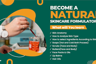 formulate cosmetics, lotions, beauty creams or makeup and skin products