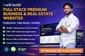 build a full stack premium business and realestate websites