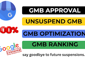 optimize google business page and fix deceptive content to reinstate gmb profile