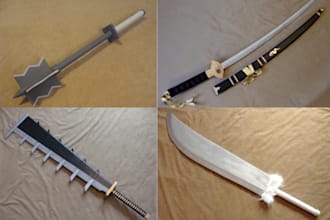 custom anime eva foam cosplay prop weapon sword armor design for 3d printing