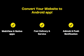 convert your website to app, android webview app