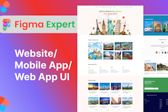 design modern web app ui ux or website design or mobile app ui ux