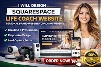 design squarespace life coach website personal brand website coaching website