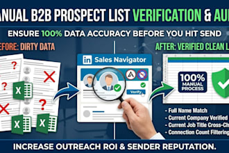 manually verify and audit your b2b prospect lists for accuracy