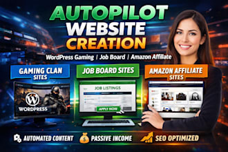 create an autopilot amazon affiliate website and wordpress autoblog