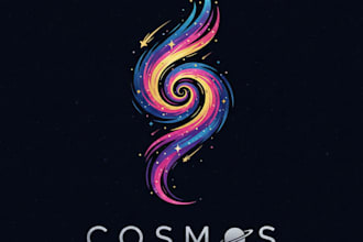 design a stunning and unique galaxy logo for your brand