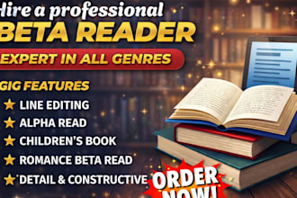 professionally proofread and beta read your ebook or story