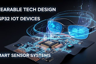 design wearable devices, smart glass, esp32 sensor trackers