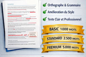 proofread  improve CV and professional emails french
