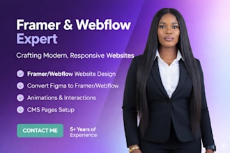 design framer website framer landing page figma to framer webflow developer