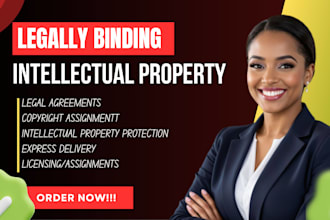 draft expert copyright assignment, patent licensing, and IP transfer agreements
