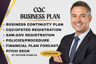 write a professional domiciliary care business plan for cqc registration