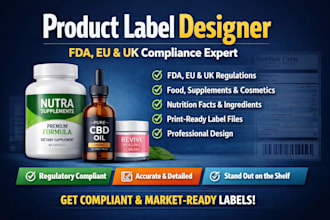 design and format your product label for fda, eu, and UK compliance review
