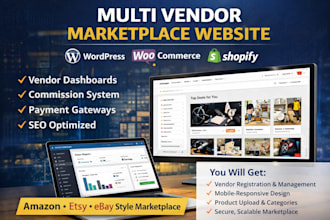 create multi vendor ecommerce market place website woocommerce dokan multivendor