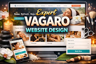 design vagaro booking page spa salon massage website set up glossgenius zenoti