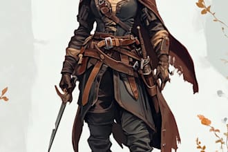 draw 2d game character or 2d game character