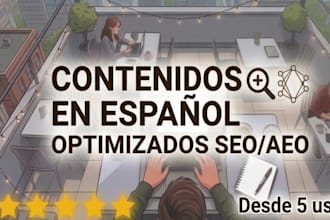 write articles about marketing, business, and finance optimized SEO aeo spanish
