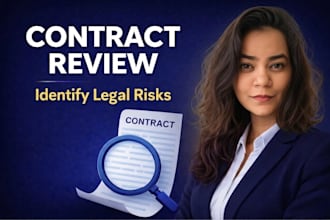 review your contract and identify legal risks with solutions