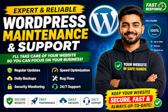 do wordpress website maintenance and wordpress support