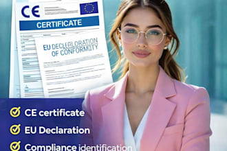 prepare ce certificate and eu doc for your product