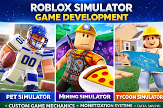 develop a custom roblox simulator game with custom systems