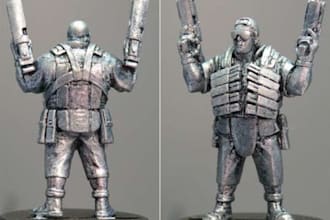 sculpt 3d miniature character, dnd character for quality printing