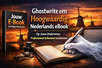ghostwrite a high quality dutch ebook on your topic