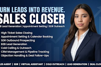 sales representative sales closer expert high ticket sales rep online sales