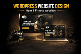 design a modern gym and fitness wordpress website