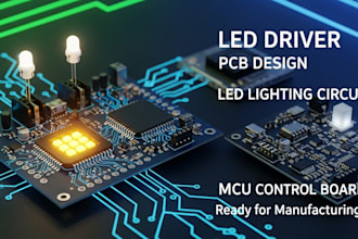 do led driver pcb, constant current led lighting, mcu control board pwm rgb iot
