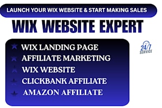 build wix affiliate marketing amazon website or clickbank affiliate sales funnel