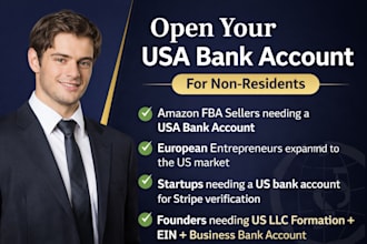 help you open a USA bank account for your non resident business